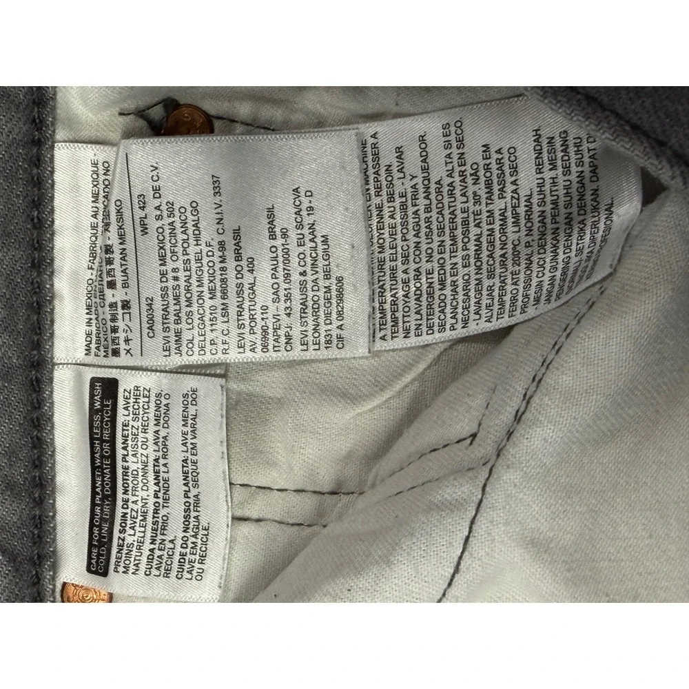 Levis 501 Original Fit Mens Jeans 30x34  Gray Button Fly denim Jeans (CC42)